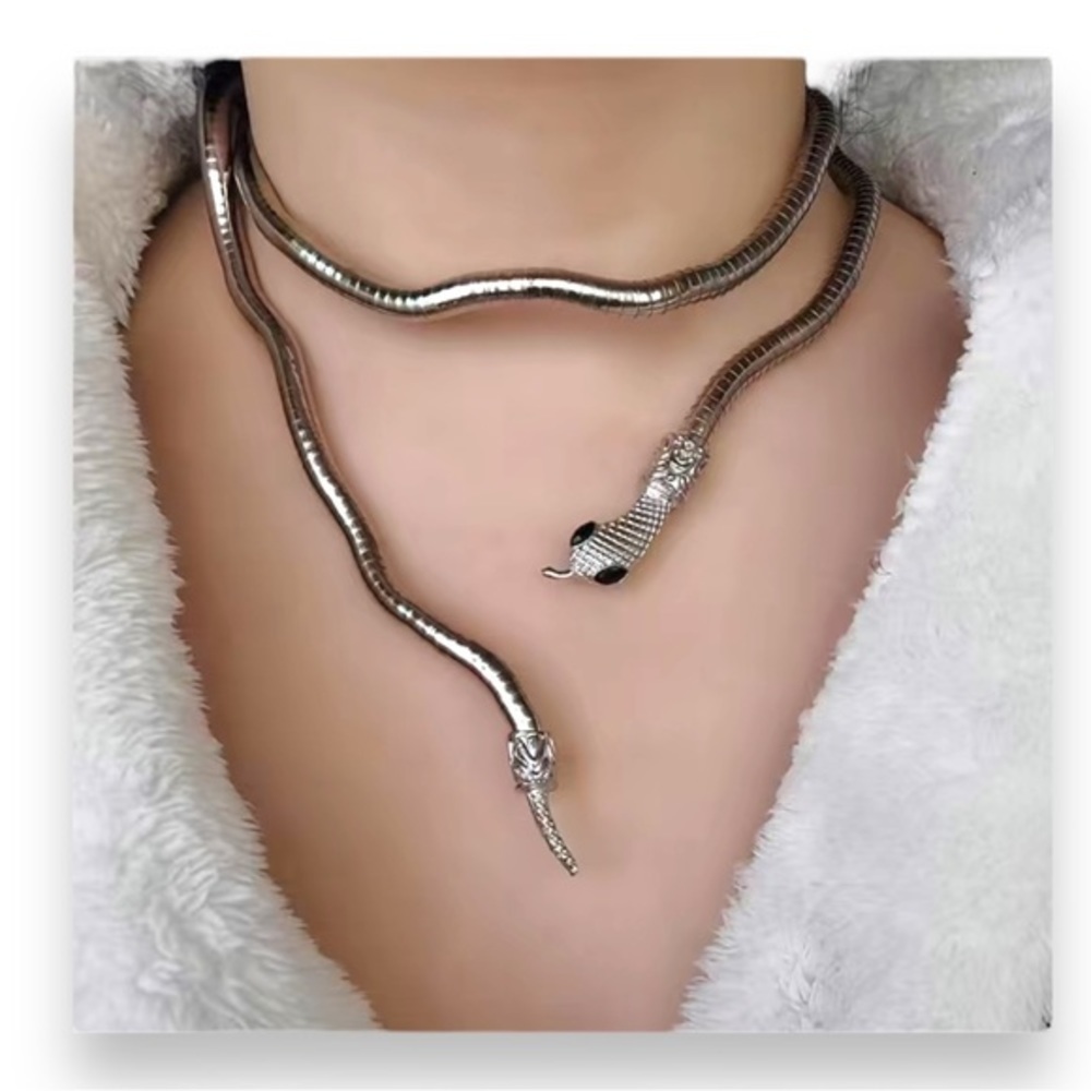 🆕 Serpent Snake Necklace Fully Reticulating - Picture 5 of 6